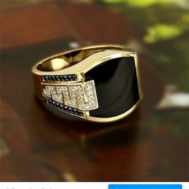 Classic Men's Gold Ring for Men