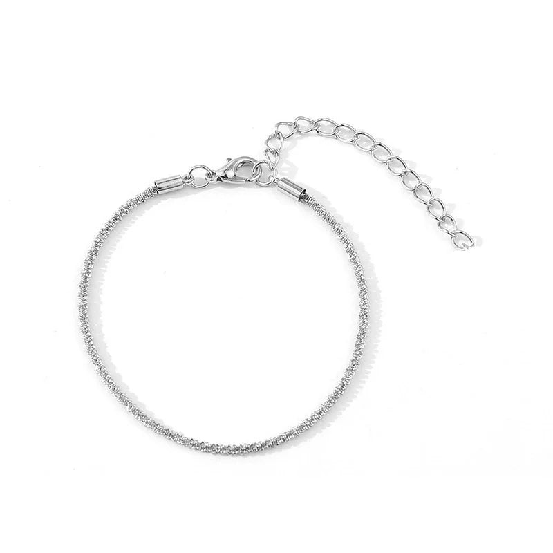New Popular Silver Sparkling Clavicle Choker or Bracelet