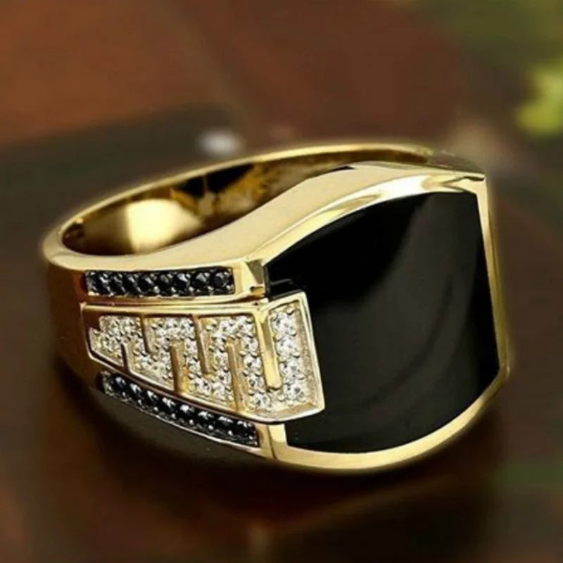 Classic Men's Gold Ring for Men