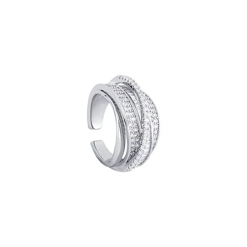 Rhinestone Multi-layer Winding Ring