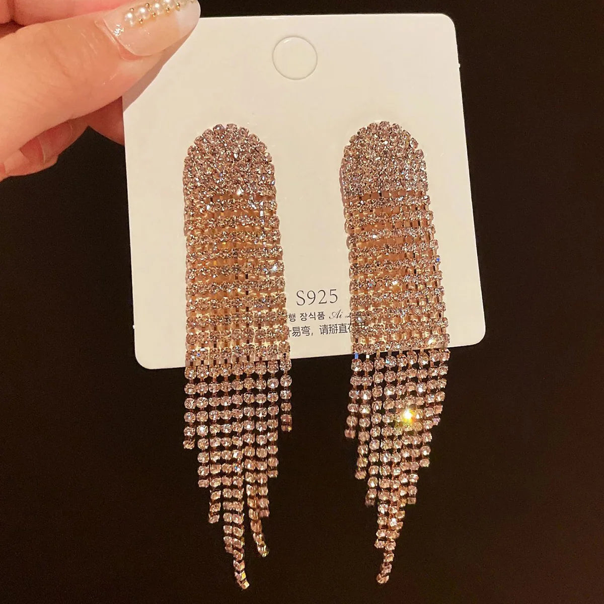 Water Diamond Hanging Earrings