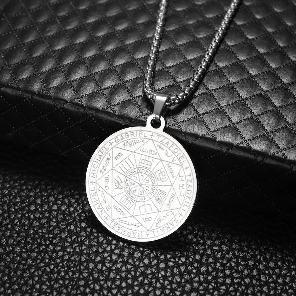 Seven Archangels Amulet Seal of Solomon Talisman Necklace