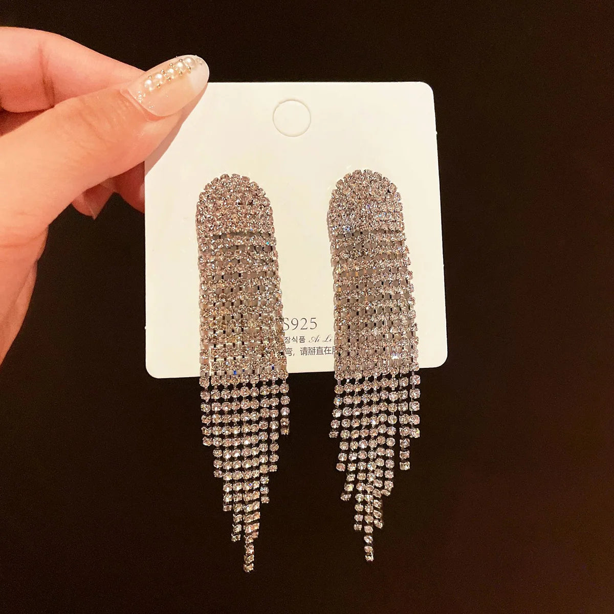 Water Diamond Hanging Earrings