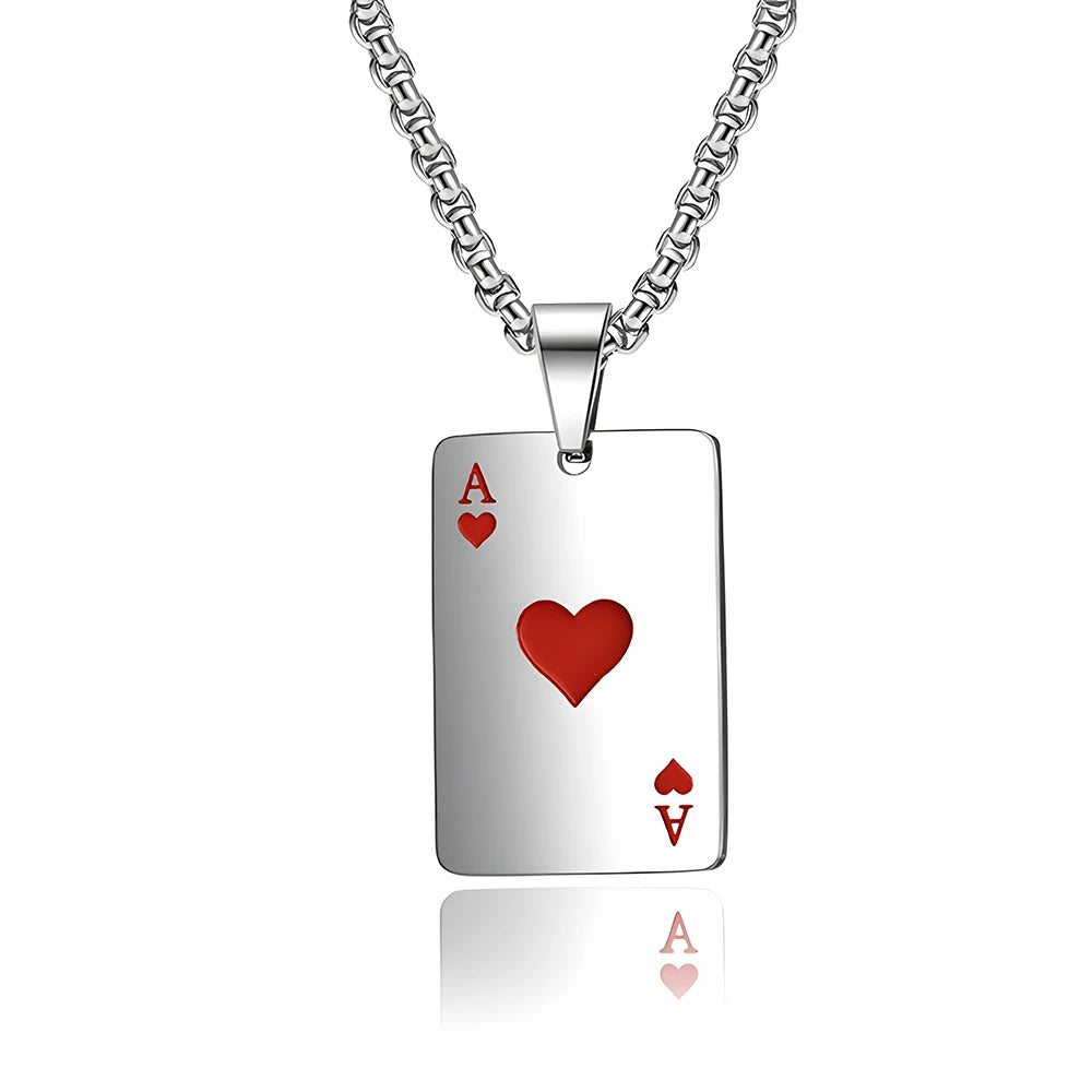 Poker Card Ace of Spades Necklace 3 Unique Choices